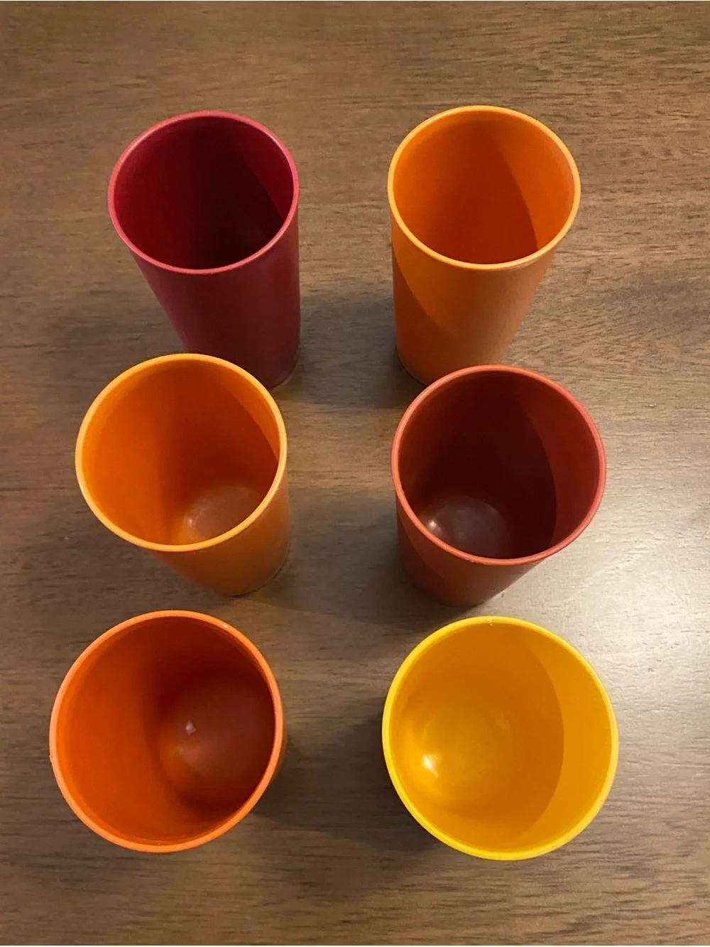 6 Vintage Tupperware 12oz Tumblers